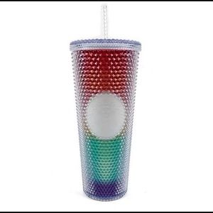 Starbucks summer 2020 pride rainbow studded tumble